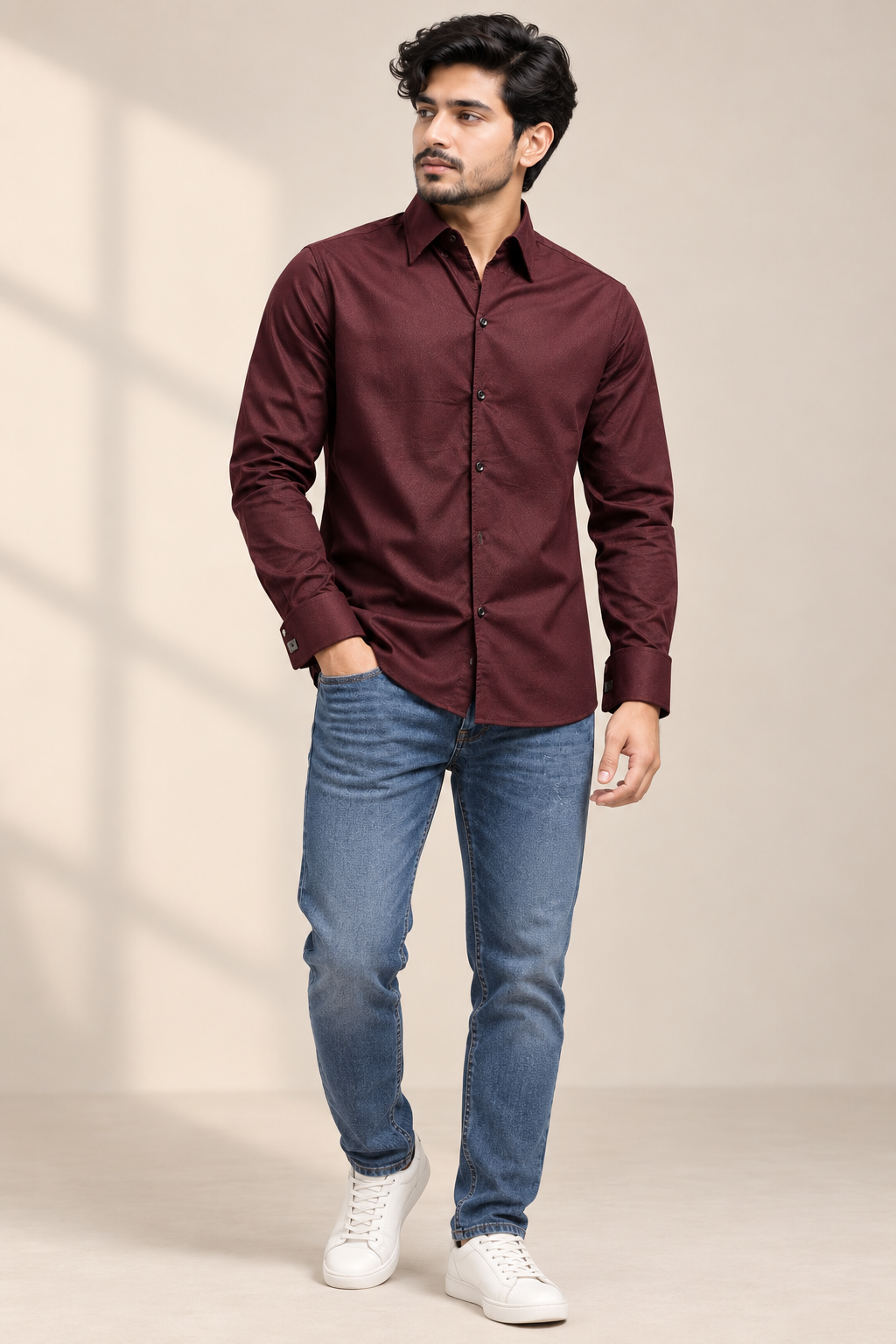 Premium Cotton Shirt Marron